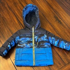 ZeroXposur Blue Camo Winter Coat, Size 18 Months